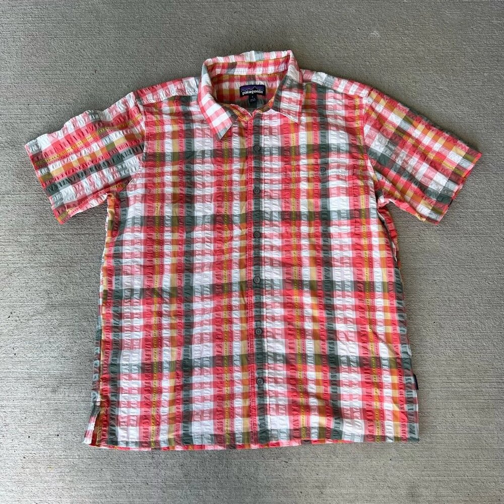 Patagonia X Common Threads Men’s Puckerware Plaid… - image 1